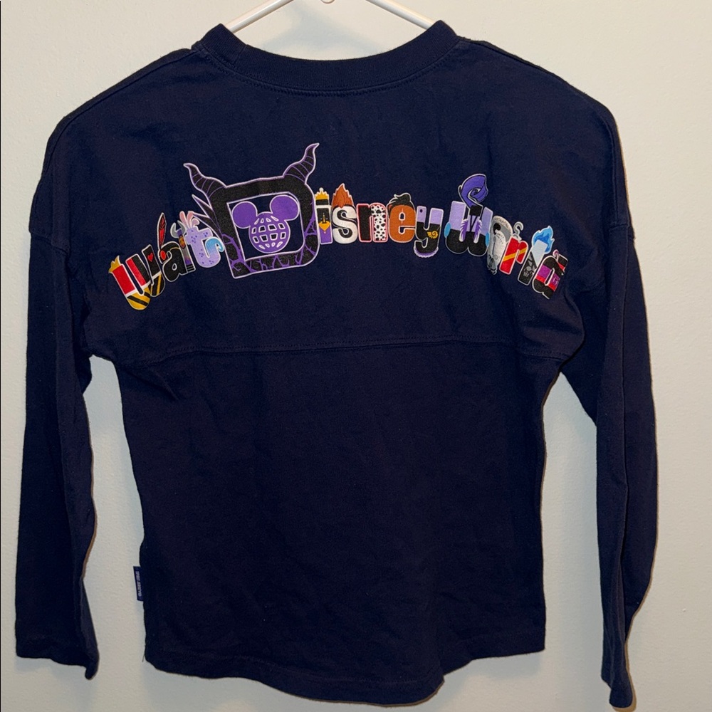 Walt Disney World Navy Spirit Jersey Long-Sleeve Girls M 7-8